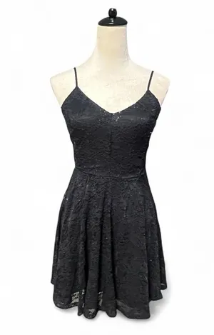 WinDSOr Sweet And Flirty Sequin Lace Skater Dress thumbnail 3