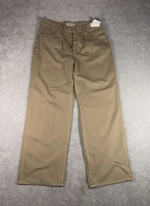 madewell low slung baggy jeans brown button fly 28 nwt thumbnail 1