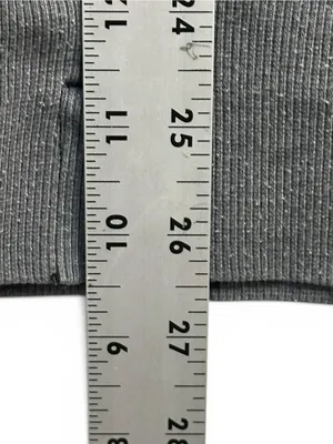 Aerie Gray V-Neck Oversized Sweatshirt Women’s Small Contrast Stitch Pullover thumbnail 7