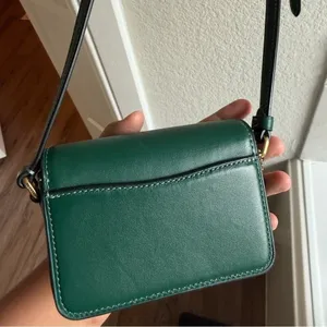 Coach‎ Green Leather Crossbody Bag with Gold Hardware thumbnail 3
