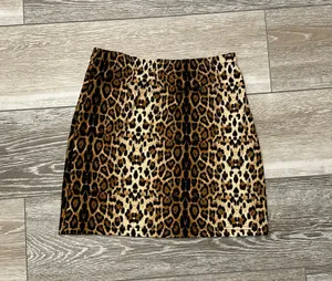 SHEIN Sz XS Adorable Leopard Print Mini Skirt Super Soft Pull On thumbnail 7