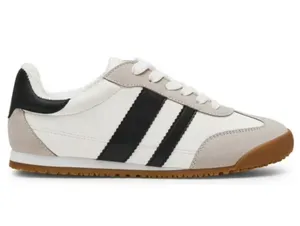 Dolce Vita White, Black & Gum Retro Runner Sneakers thumbnail 2