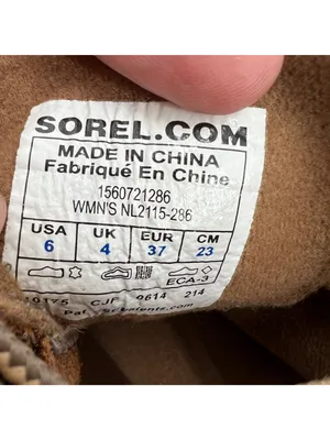 Sorel Toronto Lace-Up Wedge Ankle Boots Waterproof Camel Brown Size 6 thumbnail 7