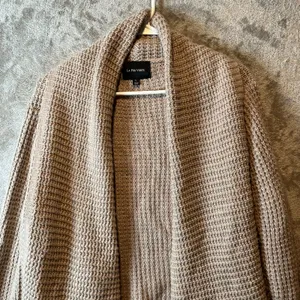 La Fee Verte Anthropologie Tan‎ Knitted Cardigan LG Cotton Wool Cottage Comfort thumbnail 5