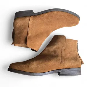 Steve Madden Women’s Tan Suede Ankle Booties with Back Zip Size 10M thumbnail 7