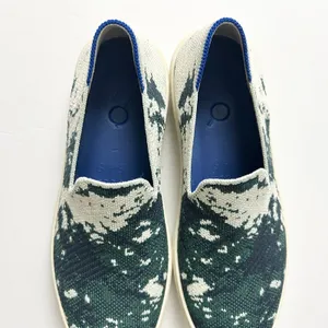 NEW Rothy's The Sneaker Sea Green Shibori Slip On Washable Shoes Size 6 thumbnail 10