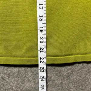 Jones New York Collection Lime Green Silk Blend Scoop Neck Knit Top Mens Medium‎ thumbnail 4