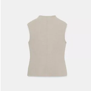 Zara NWT stone color Twill vest wrap double breasted thumbnail 7