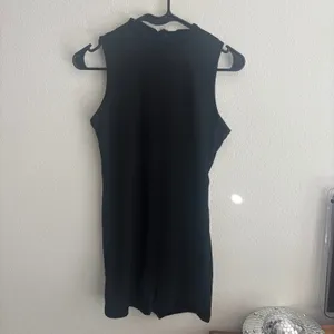 SHEIN Black Mock Neck Sleeveless Bodycon Romper Playsuit Size M thumbnail 3