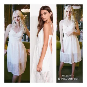 Ali & Jay Bellissimo Midi White Lace Bridal Dress XS NWT thumbnail 4