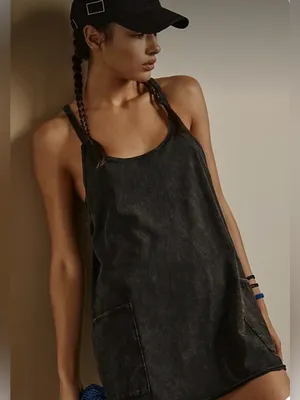 Free people hot shot movement mini dress with pockets sports gym outfit med thumbnail 1