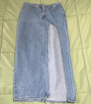 SHEIN high cut jean skirt thumbnail 1