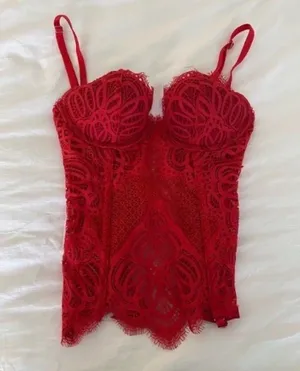 Red Corset Top: Victoria’s Secret thumbnail 1