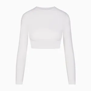 KHY Kylie Jenner Archive Long Sleeve Wrap Top in White Size Medium NEW thumbnail 4