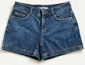 Tommy Hilfiger Classic Indigo Denim Jean Shorts Preppy/Y2k vibes Size‎ 8 thumbnail 1
