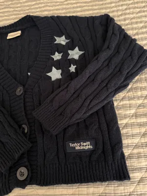 Taylor Swift Navy Cardigan Midnights Eras XS/SM thumbnail 3