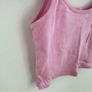 Brandy Melville John Galt pink ribbed cami top thumbnail 4