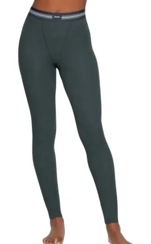 SKIMS L/G Ribbed Long Sleeve Leggings‎ Forest Green Lounge Sleep Athleisure thumbnail 1