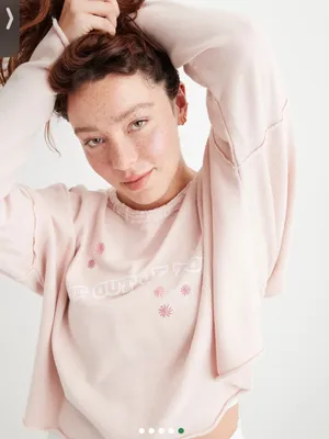 Aerie Weekend Pretty Back Sweatshirt thumbnail 5