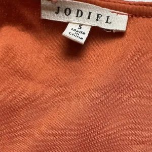 Jodifl Embroidered V-Neck Bell Sleeve Babydoll Top Orange Magenta G13191 thumbnail 8