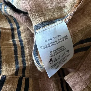 NWOT Free People Castaway Striped Crochet Long Sleeve Button Up Top Medium thumbnail 6