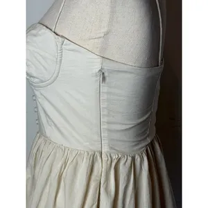 L'Academie Simone Mini Dress Women Small Ivory Cotton Corset Balletcore Revolve thumbnail 9