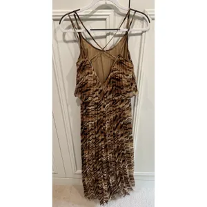 ASOS Animal Tiger‎ Print Jumpsuit Brown Chiffon Flowy Resort Chic Going Out thumbnail 4
