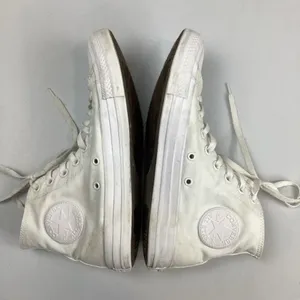 Converse White High Top All Star Chuck Taylor Sneakers Womens 9 Mens 7 thumbnail 6