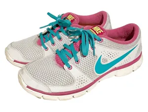 Nike Womens Size 9.5 Flex Experience Run‎ Pink Teal Low Top Running Sneakers thumbnail 1