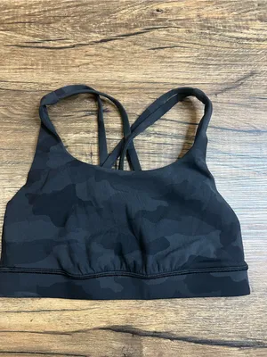 Lululemon Energy Bra Medium Support B-D Cup Heritage 365 Camo Deep Coal Multi thumbnail 2