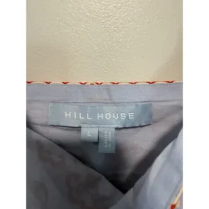 Hill House The Clara Boxy Crop Square Neck Top in Poppy Damask Stripe Size Large thumbnail 4