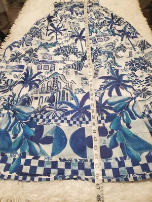 FARM Rio Sweet Rio Maxi Dress in Blue White XXS thumbnail 6