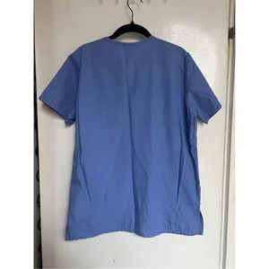 Cherokee Workwear Blue Snap Button Up Scrub Top Woman’s Size XS thumbnail 6