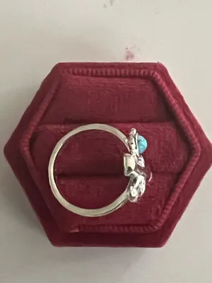 &merci Vintage Bohemian Design Faux Turquoise Statement Ring Size 7 NWT thumbnail 3