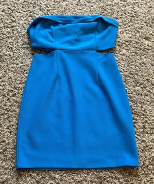 Princess Polly Alaska Strapless Mini Dress in Blue Size Women’s 4 - Small thumbnail 1