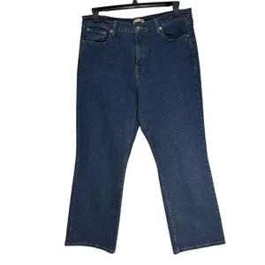 Levi Strauss & Co Womens 18M Relaxed Fit Mid‎ Rise Bootcut Jeans Blue Denim thumbnail 9