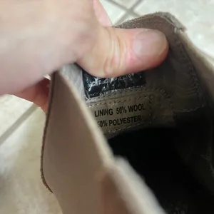 Chacos paonia‎ Chelsea Boots Suede Wool Lined Ankle Boot Taupe Brown Women's 6 thumbnail 9