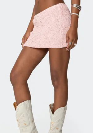 edikted Knit Mini Skirt thumbnail 1