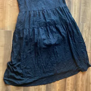 Yesno Tiered Maxi Dress Womens Size 2XL Black Boho Flowy Cotton Blend New Lagom thumbnail 8