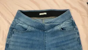 M. Jeans by Maurice’s Flare Leg Jeans with Frayed Hems thumbnail 6