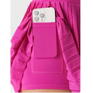 Fabletics Hot Shot Pleated Dress Women Size M Hot Pink Tennis Athletic Skort thumbnail 3