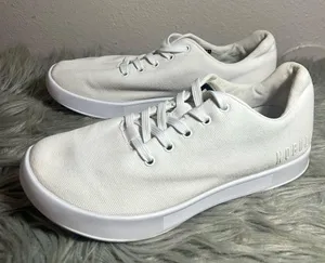 NOBULL Canvas Trainer Sneakers Unisex White /White Sneakers W8/M6.5 thumbnail 2