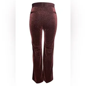 H&M Shimmering Brown Flare Pants thumbnail 5