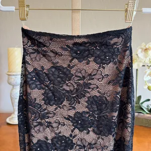Nookie Heaven Black Lace Maxi Skirt NWT Size Small thumbnail 4