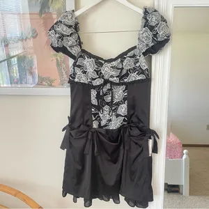 For Love & Lemons Hadlee Embroidered Bow Dress in Small New thumbnail 2
