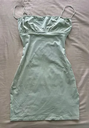 NEW Princess Polly Sage Mini Dress thumbnail 1