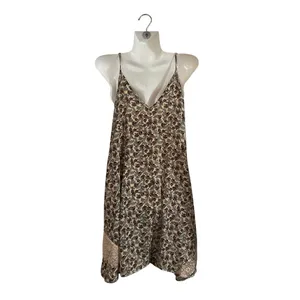 Kendall & Kylie Spaghetti Strap Boho Babydoll Swing Slip Dress M Floral Ditsy thumbnail 2
