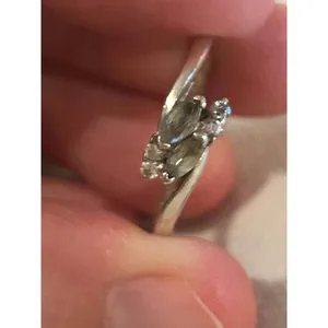 ring band sterling silver 925 beautiful unique size 9.25 thumbnail 2