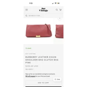 Burberry Vintage Red Pebbled Leather Clutch Bag Gold Hardware Designer thumbnail 4