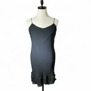 Lily Black Sheer Chiffon Ruffle Layered‎ Dress Set 2 Piece Set Grunge Fairycore thumbnail 2